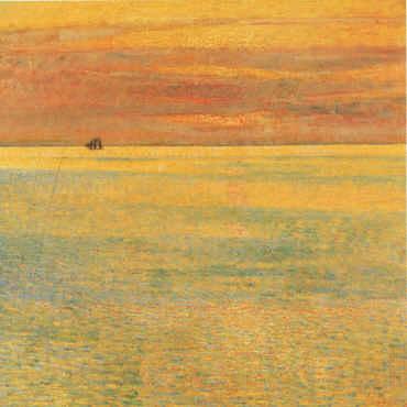 Childe Hassam Sunset at Sea Spain oil painting art